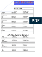 Container DIMENSIONS