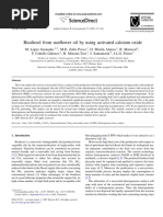 Biodiesel From Sunflower Oil by Using Ac