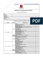 12 Month 2000 Hour Forklift Maintenance Checklist IC