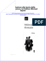 Introduzione Alla Teoria Della Computazione 1st Edition Michael Sipser Full Chapter Download PDF