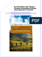 Membangun Pertanian Dan Pangan Untuk Mewujudkan Kedaulatan Pangan DR Syamsul Rahman S TP M Si Full Chapter Download PDF