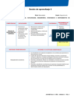 Sesión de Aprendizaje 5