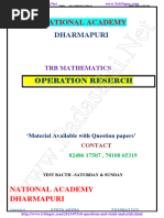 147 PGTRB Maths Study Material Operations Research