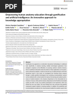 Empowering Human Anatomy Education Through Gamification and Artificial Intelligence