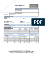 Certificado de Calibração: Contratante