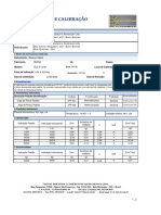 Certificado de Calibração: Contratante