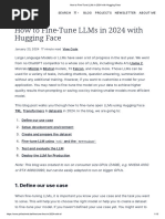 How To Fine-Tune LLMs in 2024 With Hugging Face