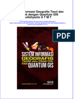 Sistem Informasi Geografis Teori Dan Praktek Dengan Quantum GIS Sulistiyanto S T M T Full Chapter Download PDF