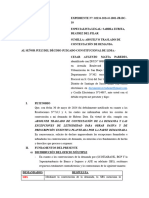 Absuelvo Traslado de Contestación de Demanda