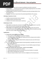 Interpretation of Financial Statements - Theory and Questions