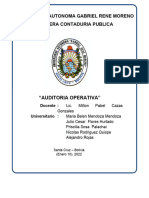 Auditoria Operacional Al Proceso de Empadronamiento de Clientes Efectuados Por El Servicio de Impuesto Nacionales Distrial Santa Cruz