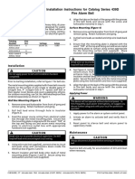 Installation Instructions For Catalog Series 439D Fire Alarm Bell