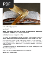 Guide To Yom Kippur Prayers