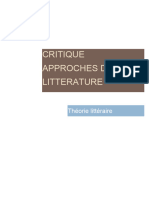 Théories Littéraires Et Critique (1) - 5