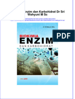 Biokimia Enzim Dan Karbohidrat DR Sri Wahyuni M SC Full Chapter Download PDF