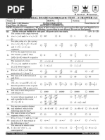 Hssc-I (R&T) Federal Board Mathematic Test - 2 Chapter 3+4: U I J K V I J K