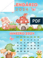 Calendário ANÕES DE JARDIM 2024