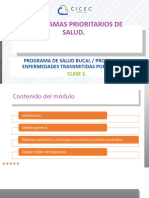 Clase 2. Programas Prioritarios de Salud.