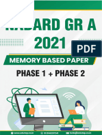 NABARD 2021 - PYQ (Phase 1 + Phase 2)