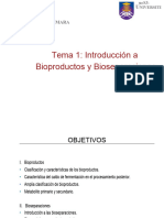 Tema 1 Introducción A Los Bioproductos y Bioseparaciones