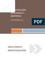 Investigación Geológica y Geofísica en Ingeniería Civil