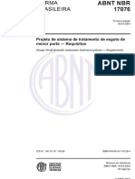 NBR 17076-2024 - Projeto de Sistema de Tratamento de Esgoto de Menor Porte - Requisitos