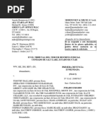 Denuncia Enmendada en El Caso Tim Ballard