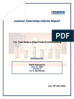 Internship Interim Report