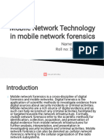 Mobile Network in Mobile Network Forensics