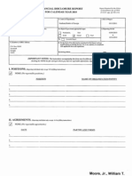 William T Moore JR Financial Disclosure Report For 2010