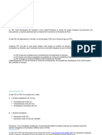 Examen TEF de Français PDF