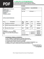 G+3Flrs Lift Invoice (AARGEE) Itaan