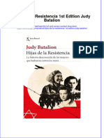 Hijas de La Resistencia 1st Edition Judy Batalion Full Chapter Download PDF