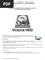 Victoria HDD Manual