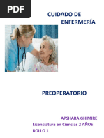 Atención de Enfermería Preoperatoria