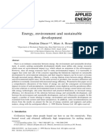 Energy Environment and Sustainable Development