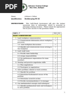 #1 - Self Assessment Checklist CVS