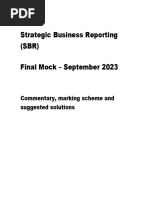 ACCA Strategic Business Reporting (SBR) Sept Final Mock As 2023