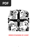 Order of Blessing of A Shop