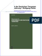 Wörterbuch Der Deutschen Tiernamen Insekten Lieferung 1 Wolfgang Pfeifer Full Chapter Download PDF