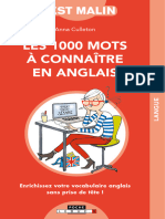 Les 1000 Mots A Connaitre en Anglais