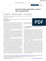 Periodontology 2000 - 2023 - Yu - Simultaneous or Staged Lateral Ridge Augmentation A Clinical Guideline On The