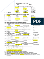 E8 - U3 - Unit Test KEY