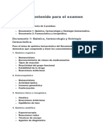 Áreas de Contenido para El Examen KAPS