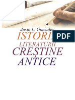 GONZÁLEZ, Justo L. Istoria Literaturii Creștine Antice