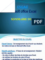 Sommaire Cours Excel BGRH1