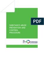 8.1 Substance Abuse Procedure