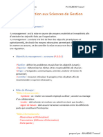 Introduction Aux Sciences de Gestion Part 1