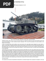 The M3-A1 Stuart in The Colombian Army