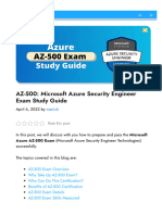 AZ 500 Microsoft Azure Security Engineer Exam Study Guide PDF